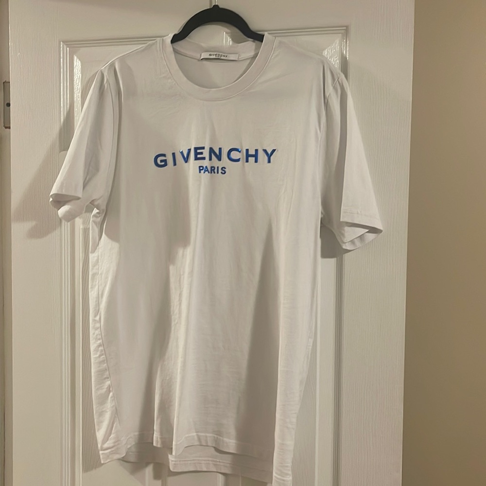 White Givenchy 3D Logo T shirt
